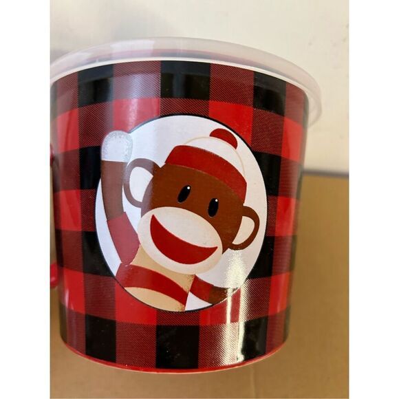 Cracker Barrel sock money red black soup mug new - Picture 2 of 6